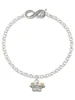 Silver Plated Easter Egg Basket - Custom Engraved Infinity Toggle Bracelet: Personalized Jewelry Gift - Names, Initials, Dates, Bible Verses
