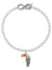 Silver Plated Toucan - Custom Engraved Infinity Toggle Bracelet: Personalized Jewelry Gift - Names, Initials, Dates, Bible Verses