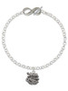 Silver Plated Chinese Dragon - Custom Engraved Infinity Toggle Bracelet: Personalized Jewelry Gift - Names, Initials, Dates, Bible Verses