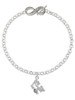 Silver Plated Hit the Sweet Spot with Softball - Custom Engraved Infinity Toggle Bracelet: Personalized Jewelry Gift - Names, Initials, Dates, Bible Verses