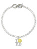 Love with Water Polo Ball - Custom Engraved Infinity Toggle Bracelet: Personalized Jewelry Gift - Names, Initials, Dates, Bible Verses