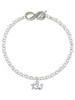 Silver Plated Half Marathon - 13.1 with Clear AB Crystal - Custom Engraved Infinity Toggle Bracelet: Personalized Jewelry Gift - Names, Initials, Dates, Bible Verses