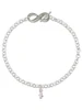Silver Plated Mini Penguin - Custom Engraved Infinity Toggle Bracelet: Personalized Jewelry Gift - Names, Initials, Dates, Bible Verses