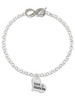 Silver Plated Large Lord Guide Me Heart - Custom Engraved Infinity Toggle Bracelet: Personalized Jewelry Gift - Names, Initials, Dates, Bible Verses