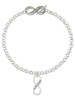 & Beyond Infinity Sign - Custom Engraved Infinity Toggle Bracelet: Personalized Jewelry Gift - Names, Initials, Dates, Bible Verses