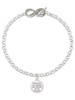 Thank You for Raising the Woman of my Dreams - Custom Engraved Infinity Toggle Bracelet: Personalized Jewelry Gift - Names, Initials, Dates, Bible Verses