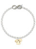Gold-tone Squirrel - Custom Engraved Infinity Toggle Bracelet: Personalized Jewelry Gift - Names, Initials, Dates, Bible Verses