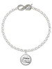 Domed Real Heroes Teach - Custom Engraved Infinity Toggle Bracelet: Personalized Jewelry Gift - Names, Initials, Dates, Bible Verses