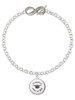 Silver Plated Domed Class of 2025 - Custom Engraved Infinity Toggle Bracelet: Personalized Jewelry Gift - Names, Initials, Dates, Bible Verses