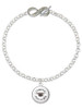Silver Plated Domed Class of 2028 - Custom Engraved Infinity Toggle Bracelet: Personalized Jewelry Gift - Names, Initials, Dates, Bible Verses