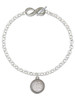 Stainless Steel Disc You Are More Loved - Custom Engraved Infinity Toggle Bracelet: Personalized Jewelry Gift - Names, Initials, Dates, Bible Verses