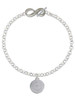 Stainless Steel Disc Class of 2027 - Custom Engraved Infinity Toggle Bracelet: Personalized Jewelry Gift - Names, Initials, Dates, Bible Verses