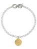 Gold-tone Engraved Class of 2026 - Custom Engraved Infinity Toggle Bracelet: Personalized Jewelry Gift - Names, Initials, Dates, Bible Verses