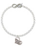 Silver Plated Class of 2026 Heart - Custom Engraved Infinity Toggle Bracelet: Personalized Jewelry Gift - Names, Initials, Dates, Bible Verses