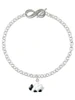 Resin White Lamb - Custom Engraved Infinity Toggle Bracelet: Personalized Jewelry Gift - Names, Initials, Dates, Bible Verses