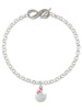 Resin White Chicken - Custom Engraved Infinity Toggle Bracelet: Personalized Jewelry Gift - Names, Initials, Dates, Bible Verses