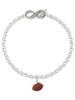 Resin Football - Custom Engraved Infinity Toggle Bracelet: Personalized Jewelry Gift - Names, Initials, Dates, Bible Verses
