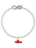 Resin Puffy Red Lobster - Custom Engraved Infinity Toggle Bracelet: Personalized Jewelry Gift - Names, Initials, Dates, Bible Verses