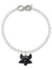 Resin Bat Buddy - Custom Engraved Infinity Toggle Bracelet: Personalized Jewelry Gift - Names, Initials, Dates, Bible Verses
