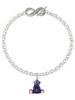 Resin Purple Hippopotamus Honey - Custom Engraved Infinity Toggle Bracelet: Personalized Jewelry Gift - Names, Initials, Dates, Bible Verses
