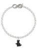 Resin Black Playing Cat - Custom Engraved Infinity Toggle Bracelet: Personalized Jewelry Gift - Names, Initials, Dates, Bible Verses