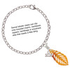 Silver Plated Class of 2024 Heart - Silver Plated Clip on Charm with Mini Year 2025 shown added to a chain bracelet Jewelry Ideas and Examples