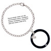 Silver Plated Horizontal Year 2028 - Silver Plated Clip on Charm with Mini Year 2025 shown added to a chain bracelet Jewelry Ideas and Examples