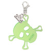 Acrylic Large Lime Green Skull - Silver Plated Clip on Charm with Mini Year 2025: Year to Remember Jewelry Gift - Celebrations
