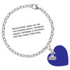 Silver Plated Antiqued Round Seal - Initial - D - Silver Plated Clip on Charm with Mini Year 2025 shown added to a chain bracelet Jewelry Ideas and Examples