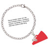 Silver Plated Antiqued Round Seal - Faith - Silver Plated Clip on Charm with Mini Year 2025 shown added to a chain bracelet Jewelry Ideas and Examples