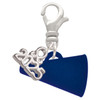 Acrylic Navy Megaphone - Silver Plated Clip on Charm with Mini Year 2025: Year to Remember Jewelry Gift - Celebrations