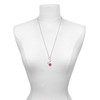 Red Ladybug Spinner - Silver Plated Clip on Charm with Mini Year 2025 shown as a necklace pendant