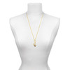 Gold-tone Tan with Crystals Spinner - Gold-tone Plated Clip on Charm with Mini Year 2025