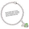Resin Bright Paint Pony - Silver Plated Clip on Charm with Mini Year 2025 shown added to a chain bracelet Jewelry Ideas and Examples