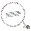 Silver Plated Celtic Knot Band Spinner - Silver Plated Clip on Charm with Mini Year 2025 Jewelry Ideas and Examples