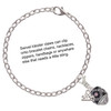 Silver Plated Diagonal Banded Barrel with Pink Crystals Spinner - Silver Plated Clip on Charm with Mini Year 2025 Jewelry Ideas and Examples