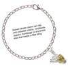 Two-tone Love Hope Faith Believe Spinner - Silver Plated Clip on Charm with Mini Year 2025 Jewelry Ideas and Examples
