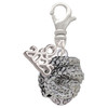Silver Plated Snake Wrapped Around Spinner - Silver Plated Clip on Charm with Mini Year 2025: Year to Remember Jewelry Gift - Celebrations