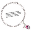 Silver Plated Wide Hot Pink Zebra Print Band Spinner - Silver Plated Clip on Charm with Mini Year 2025 Jewelry Ideas and Examples