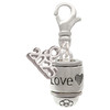 Silver Plated Love Forever Spinner - Silver Plated Clip on Charm with Mini Year 2025: Year to Remember Jewelry Gift - Celebrations