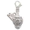 Silver Plated Flowers Spinner - Silver Plated Clip on Charm with Mini Year 2025: Year to Remember Jewelry Gift - Celebrations