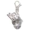Silver Plated Sea Shells Spinner - Silver Plated Clip on Charm with Mini Year 2025: Year to Remember Jewelry Gift - Celebrations