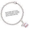 Silver Plated Large White Enamel Baseball - Silver Plated Clip on Charm with Mini Year 2025 Jewelry Ideas and Examples