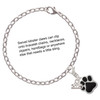 Silver Plated Large Black Paw - Silver Plated Clip on Charm with Mini Year 2025 Jewelry Ideas and Examples