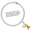 Silver Plated Yellow Ribbon - Silver Plated Clip on Charm with Mini Year 2025 Jewelry Ideas and Examples