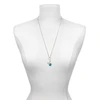 Silver Plated Small Teal Paw - Silver Plated Clip on Charm with Mini Year 2025