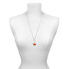 Silver Plated Small Orange Megaphone - Silver Plated Clip on Charm with Mini Year 2025