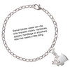Silver Plated Small White Megaphone - Silver Plated Clip on Charm with Mini Year 2025 Jewelry Ideas and Examples