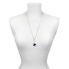 Silver Plated Small Purple Football Helmet - Silver Plated Clip on Charm with Mini Year 2025