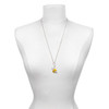 Silver Plated Small Yellow Football Helmet - Silver Plated Clip on Charm with Mini Year 2025